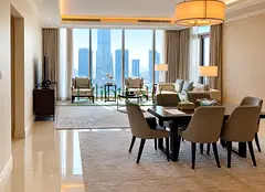 Burj Khalifa View | 3BR Hotel Apartment | Furnished | The Address Fountain Views 3