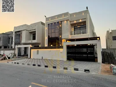 الحليو 2 _ عجمان ~ | طابقين وروف + 5 غرف ماستر | تشطيب فندقي 7 نجوم