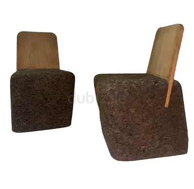 Luxury Design Cork Chair - Blackcork (Cut Chair Model