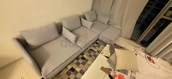 IKEA Soderhamn L Shape Sofa Grey