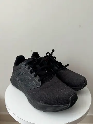 Adidas athletic running shoes, gently used