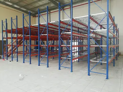 Rack shelves metal warehouse racking mezzanine flooring