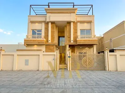 في ارقي مناطق عجمان ~ الروضه 1 | 6 غرف ماستر + طابقين وروف | تشطيب فندقي 7 نجوم بسعر حصري يشمل رسوم الكهرباء والمياه والمكيفات