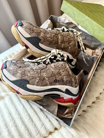 Designer  Chunky Sneakers (Gucci x Balenciaga look)