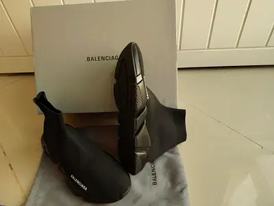 Balenciaga Speed Trainer black sock sneakers, size E43, never worn