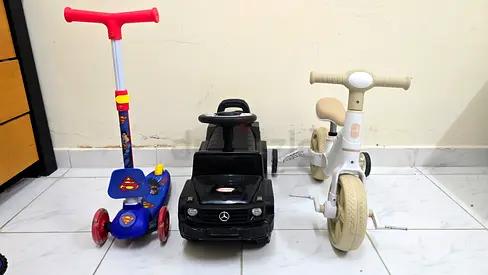 Kids ride-on car, Bicycle & Kick scooter for sale