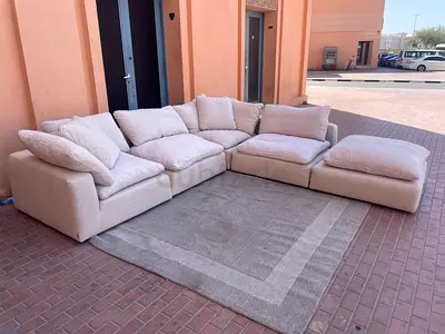 Looking Great Condition Marina Home feather 🪶 filled Luscious Sofa with footstool
