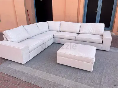 Selling in excellent Condition Ikea Kivik Corner Sofa Beige without footstool