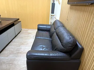 Brown leather sofa for sale - 2 seater