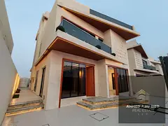 Villa for rent in Al Helio 2 Ajman (G+1+Roof), 6 master BRs, majlis, hall, maid room & private pool,