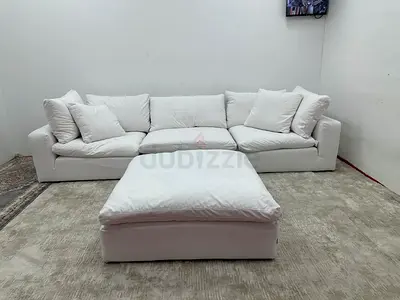 Same like new condition marina home luscious sofa with footstool