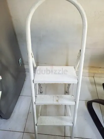 White 3-step Folding Step Ladder - Used, Sturdy ikea