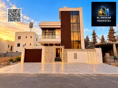 A luxurious 3-story villa for sale in a prime area of ​​Ajman. The property features excellent fini