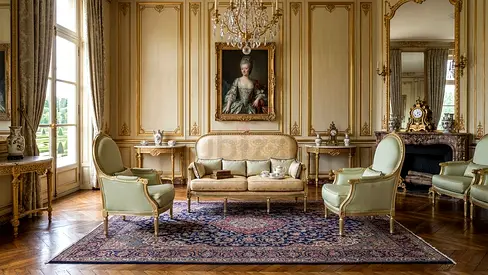 Traditional Royal Majlis Furniture
Give your home a royal touch with this attractive 3+1+1 sofa set