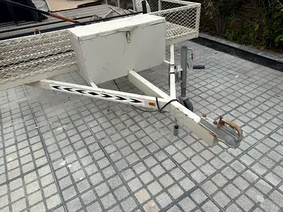Tandem Axle Flatbed Utility Trailer with Loading Ramps
