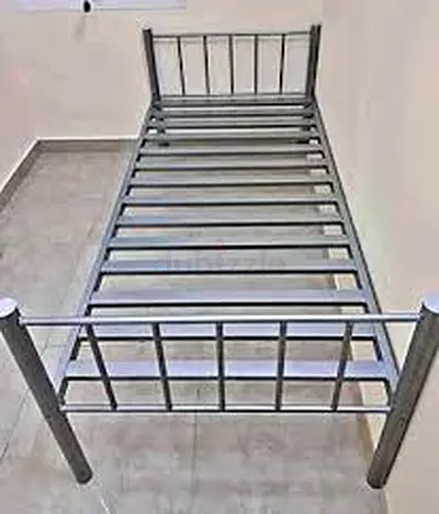 Single Metal Bed Frame with Headboard and Footboard - Good Condition