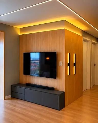 Modern wall-mounted TV unit
