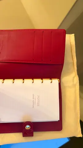 Louis Vuitton Monogram Vernis Agenda PM or a similar small ring agenda/planner cover in a red patent