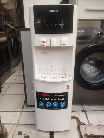 Toshiba 3-in-1 Water Dispenser - Hot/Cold/Room Temp, Standing Unit
