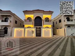 For sale, a villa in Ajman Al Helio, 5 master rooms, a Majles room, a hall , maid room, freehold for