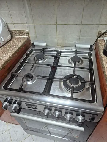 Used 4-Burner Gas Cooker with Oven - Stainless Steel - Terim Brand