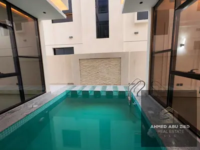 فيلا للإيجار السنوي في الحليو 2 عجمان 6 غرف ماستر ومسبح خاص مع مجلس وصالة بسعر 155 ألف درهم