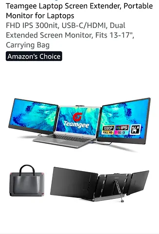 Laptop Dual Screens - Perfect working order - All cables