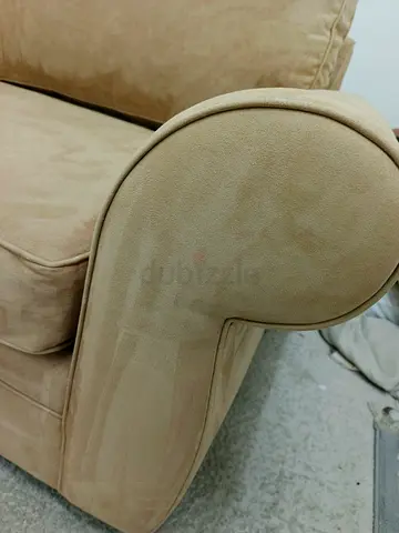 Expensive perfect condition pottery barn beige color corner sofa for sale