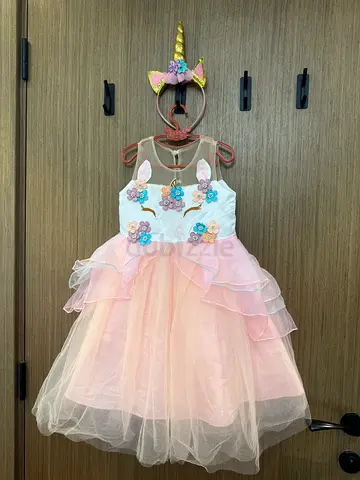 Unicorn Princess Dress – Girls’ Size 5–6 🦄💕