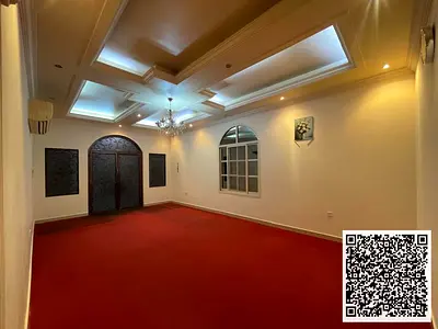 العنوان بالعربي:  فيلا واسعة للإيجار السنوي في المويهات 1 عجمان، خمس غرف نوم ماستر، مساحة كبيرة وتصميم مناسب للعائلات، موقع استراتيجي قريب من جميع الخ