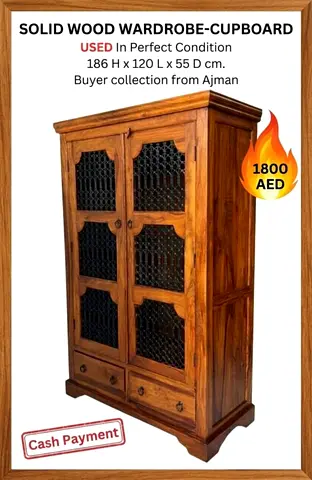 Solid wood wardrobe
