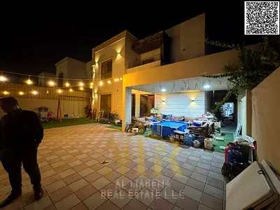 فيلا فاخرة مفروشة بالكامل للبيع في المويهات 1– بعجمان | 5 غرف ماستر | أرض 5,000 قدم² | شامل الكهرباء والمياه والتكييف تملك حر