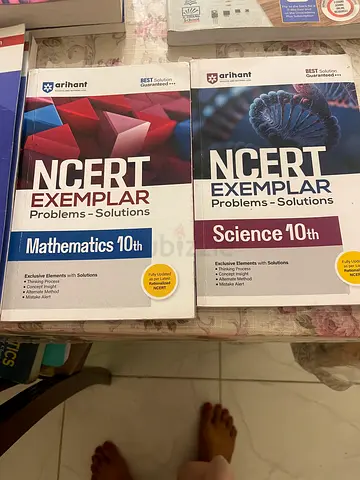NCERT Exemplar and Oswal question bank Mathematics & Science 10th (Set of 2) - Good Condition
