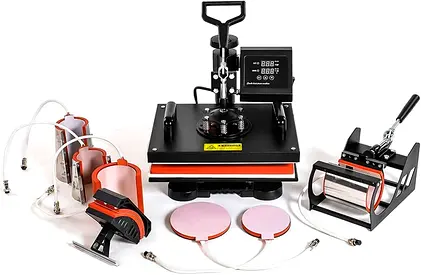 Combo Heat Press Machine with Mug, Cap & Plate