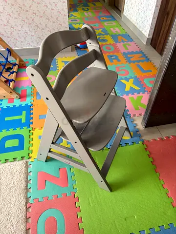 Wooden baby high chair
