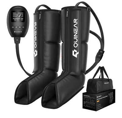 QUINEAR Leg Recovery System for Athletes, Air Compression Recovery Boots Massager for Circulation an
