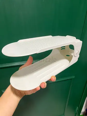 White Plastic Shoe organizer