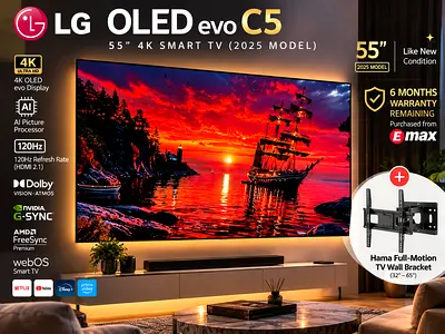 LG OLED evo C5 55” 4K Smart TV 2025 | Like New | 6 Months Warranty