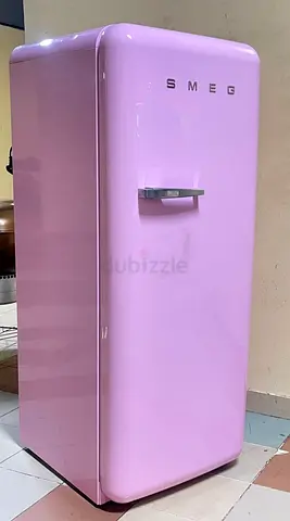 SMEG retro style fridge pink color