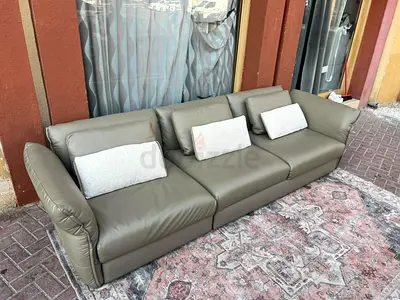 Leather 3 seater Sofa