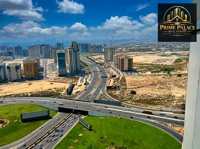 Spacious 3BHK Parking Free Build in wardrobe with Maid Room Dubai Side Sea View City View Open Balcony near Dubai exits ONLY AED 75K