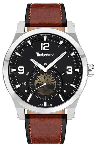 TIMBERLAND Bradfort Brown Leather Strap watche