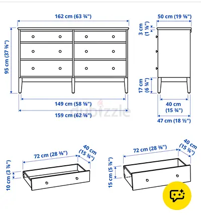 IKEA IDANÄS Chest of Drawers