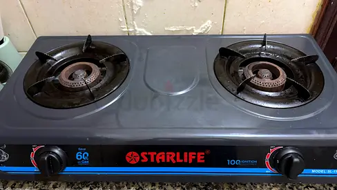 Gas Cylinder + 2 Burner Gas Stove – AED 350