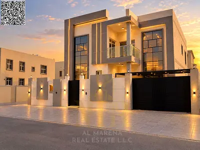 Own an upscale villa in Al Amra, Ajman, featuring an elegant design and a location close to all amenities.