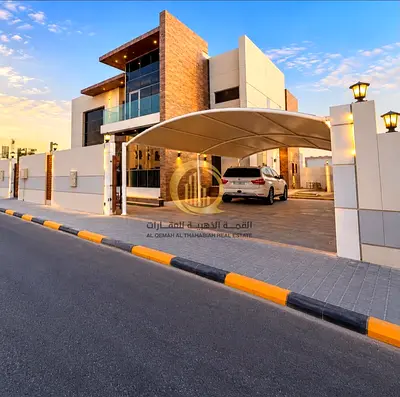 فيلا للبيع بمنطقة الرقيبة ضاحية السيوح جديدة بتصميم مودرن قريبة لمسجد الشارقة الكبير ومول الطي تملك مواطنين ودول مجلس التعاون الخليجي