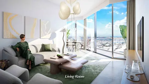 High-Floor 2BR | Furnished | Downtown Jebel Ali Views