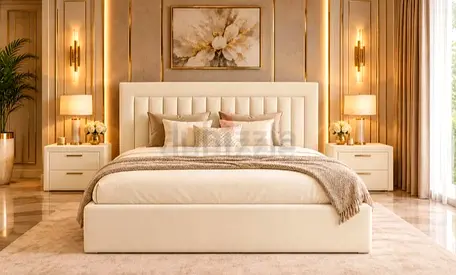 Premium Quality Cotton fabric king Bed Available