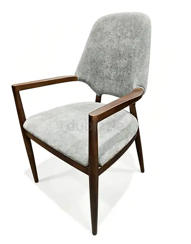 Brand New Grey Bouclé Dining Armchair | 250 AED | Abu Dhabi
