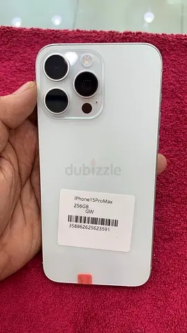 iPhone 15 Pro Max 256GB - Silver (Unlocked) - Good Condition